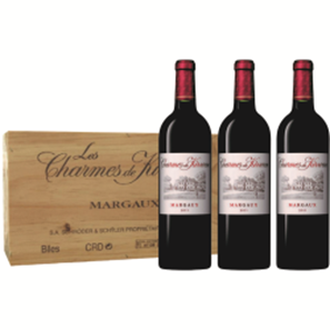 Buy 3 X Bottles of Charmes de Kirwan Margaux In A Branded Wooden Box